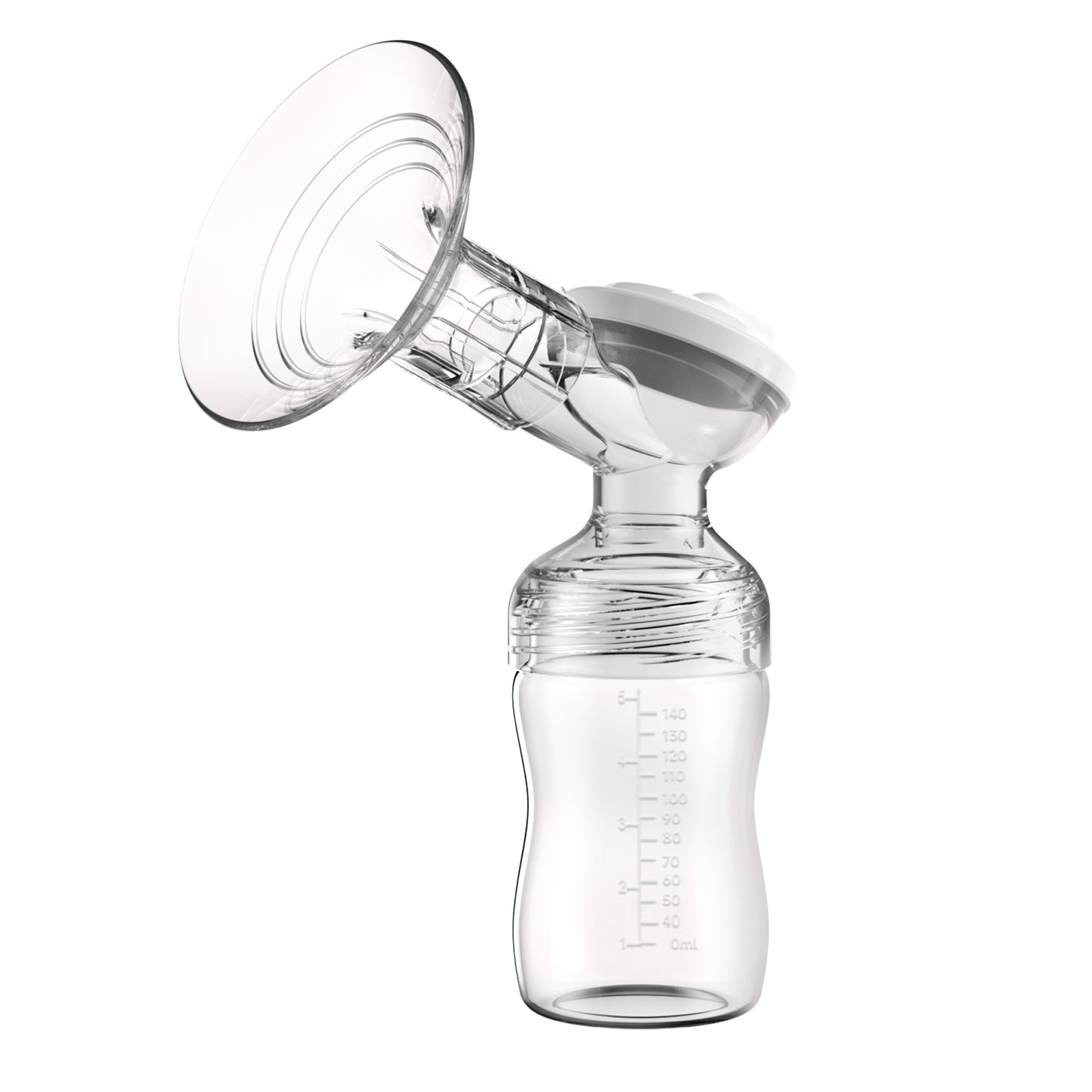 Baby Bottle with three-way connector assembly, 140ml