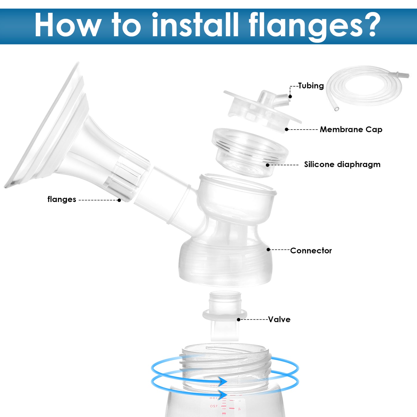 19mm All Silicone Materiall Flange