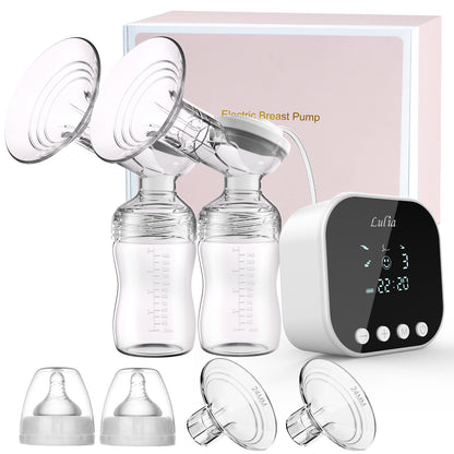 LU-01 Lulia Double Portable Electric Breast Pump(Pink&White)