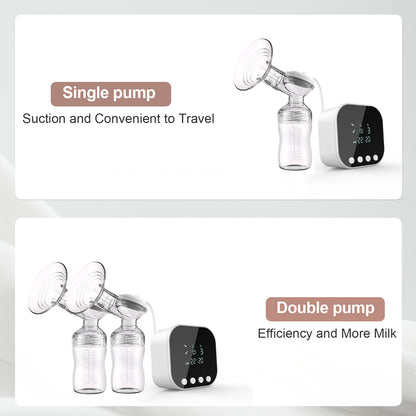 LU-01 Lulia Double Portable Electric Breast Pump(Pink&White)